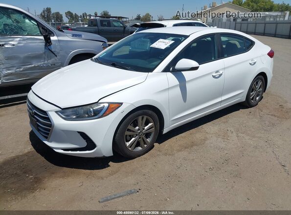 5NPD84LF5JH388588 2018 HYUNDAI ELANTRA White Front left