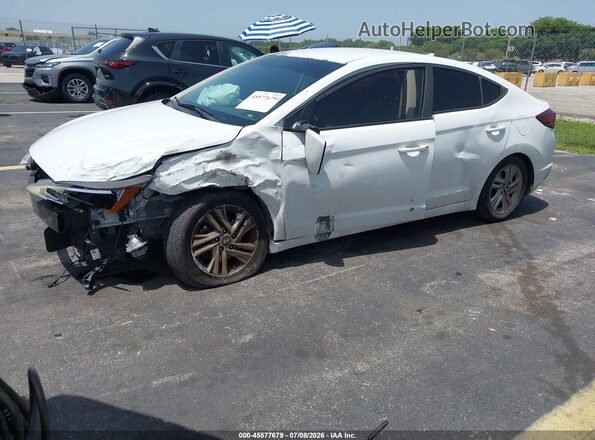 5NPD84LF5KH408999 2019 HYUNDAI ELANTRA White Передня ліва чверть
