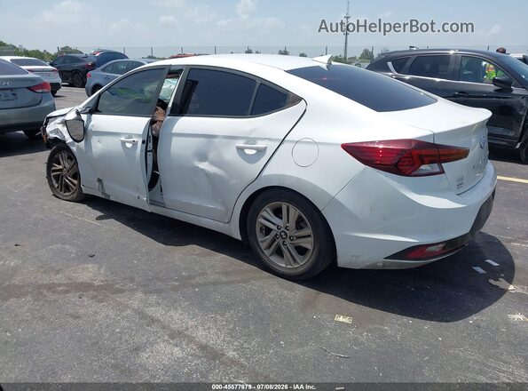 5NPD84LF5KH408999 2019 HYUNDAI ELANTRA White Задня ліва чверть
