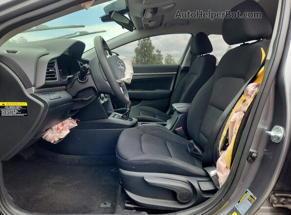 5NPD84LF5KH420215 2019 HYUNDAI ELANTRA Silver Widok wnętrza z przodu