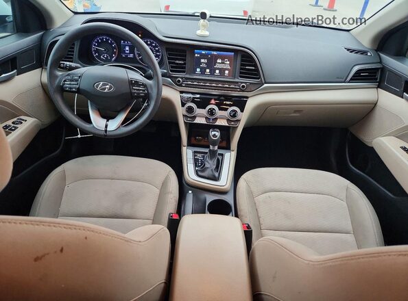 5NPD84LF5KH426158 2019 HYUNDAI ELANTRA White წინა პანელის ხედი