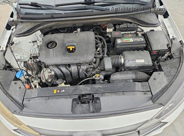 5NPD84LF5KH426158 2019 HYUNDAI ELANTRA White უკანა სალონის ხედი