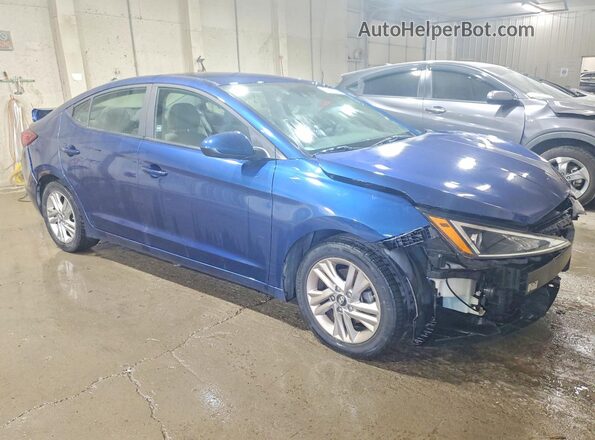 5NPD84LF5KH441422 2019 HYUNDAI ELANTRA Blue Առջևի աջ