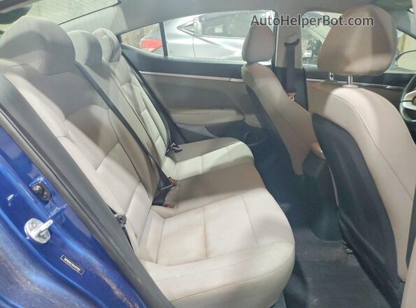 5NPD84LF5KH441422 2019 HYUNDAI ELANTRA Blue Հետևի նստատեղերի տեսք