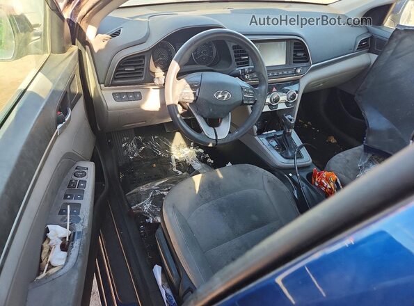 5NPD84LF5KH441467 2019 HYUNDAI ELANTRA Синий Вид панели приборов