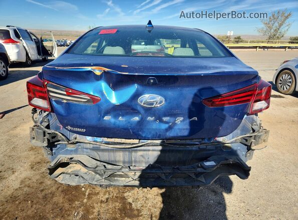 5NPD84LF5KH441467 2019 HYUNDAI ELANTRA Синий Вид сзади