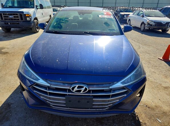5NPD84LF5KH441467 2019 HYUNDAI ELANTRA Синий Вид спереди