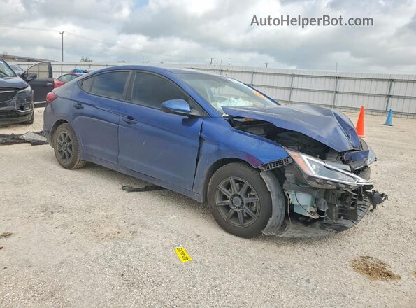 5NPD84LF5KH441484 2019 HYUNDAI ELANTRA Синий Передняя правая четверть