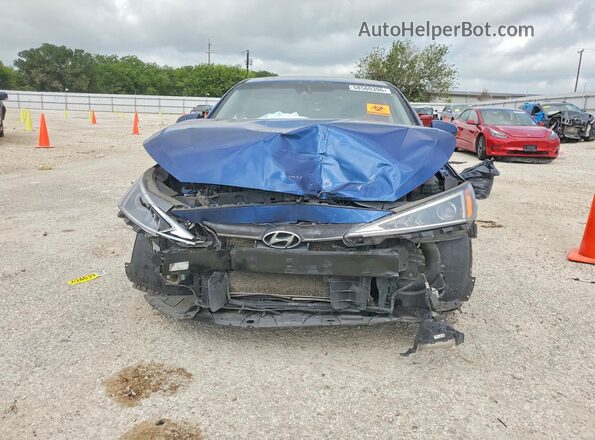 5NPD84LF5KH441484 2019 HYUNDAI ELANTRA Синий Вид спереди