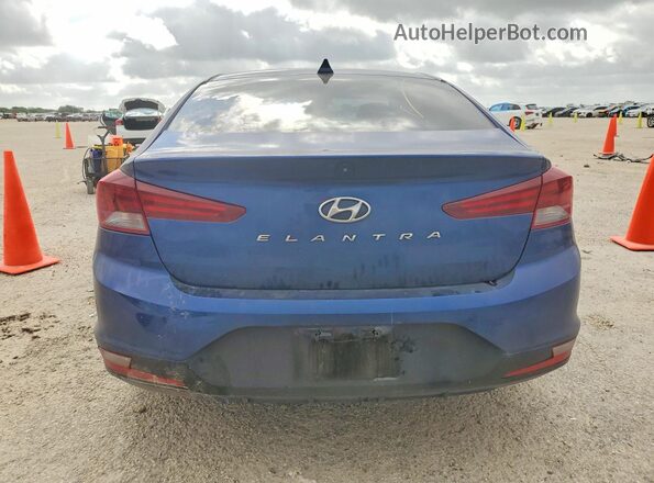 5NPD84LF5KH441484 2019 HYUNDAI ELANTRA Синий Вид сзади