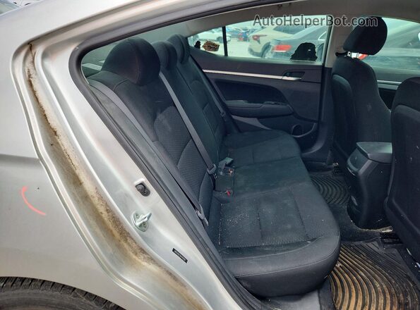 5NPD84LF5KH445258 2019 HYUNDAI ELANTRA Silver Vista interior trasera