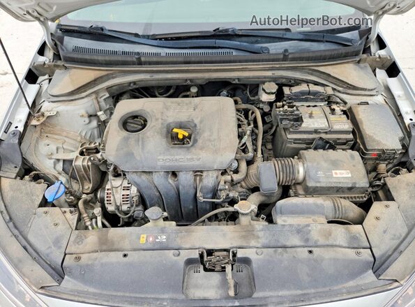 5NPD84LF5KH445258 2019 HYUNDAI ELANTRA Silver Vista del compartimento del motor