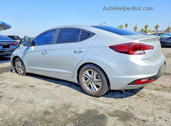5NPD84LF5KH449519 2019 HYUNDAI ELANTRA Серебряный Задняя левая четверть