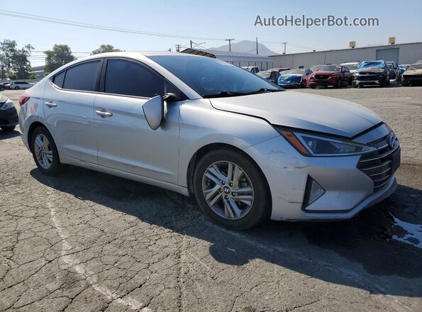 5NPD84LF5KH449519 2019 HYUNDAI ELANTRA Серебряный Передняя правая четверть