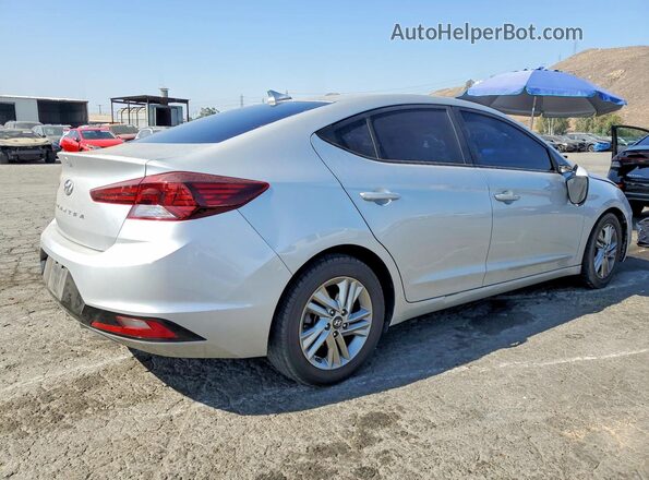 5NPD84LF5KH449519 2019 HYUNDAI ELANTRA Серебряный Задняя правая четверть