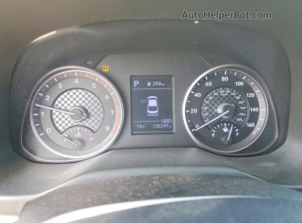5NPD84LF5KH449519 2019 HYUNDAI ELANTRA Серебряный Вид щитка приборов