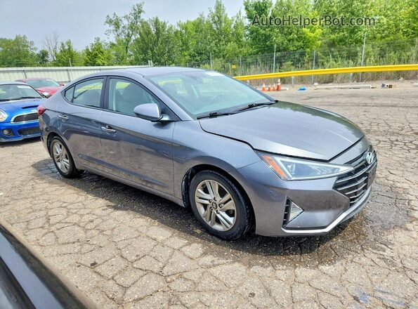 5NPD84LF5KH450542 2019 HYUNDAI ELANTRA Gray Front right