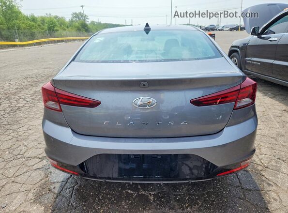 5NPD84LF5KH450542 2019 HYUNDAI ELANTRA Gray Rear view
