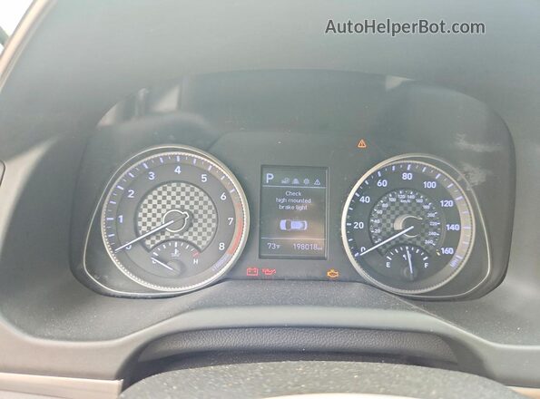 5NPD84LF5KH450542 2019 HYUNDAI ELANTRA Gray Instrument cluster view