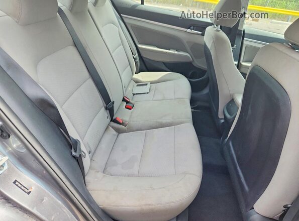 5NPD84LF5KH450542 2019 HYUNDAI ELANTRA Gray Rear seats view