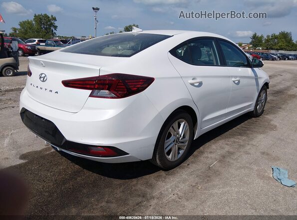 5NPD84LF5KH486084 2019 HYUNDAI ELANTRA White Задня права чверть