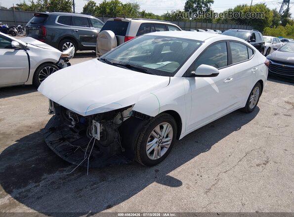 5NPD84LF5KH486084 2019 HYUNDAI ELANTRA White Передня ліва чверть