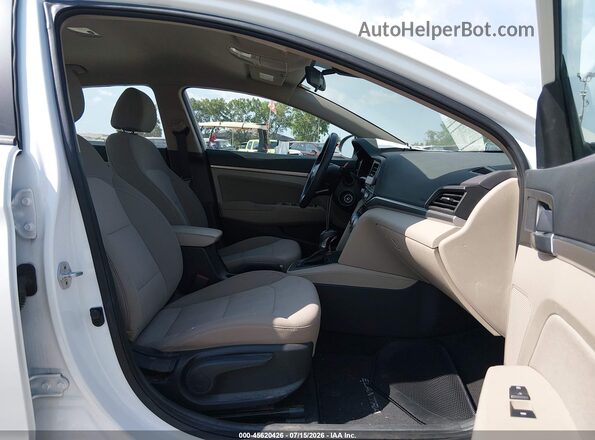 5NPD84LF5KH486084 2019 HYUNDAI ELANTRA White Вид салону спереду