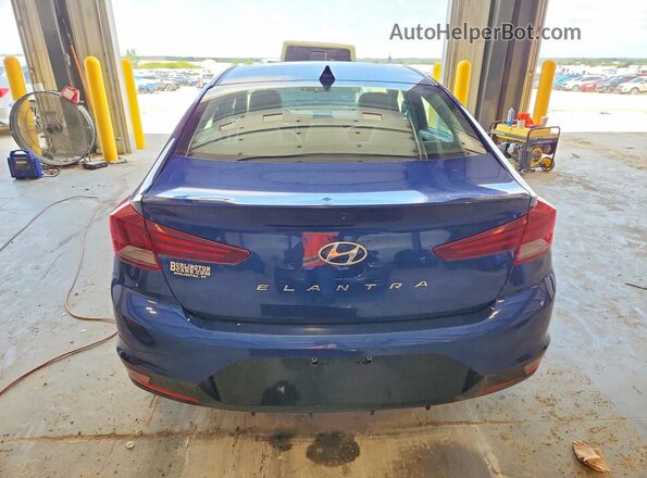 5NPD84LF5KH491575 2019 HYUNDAI ELANTRA Blue უკანა ხედი
