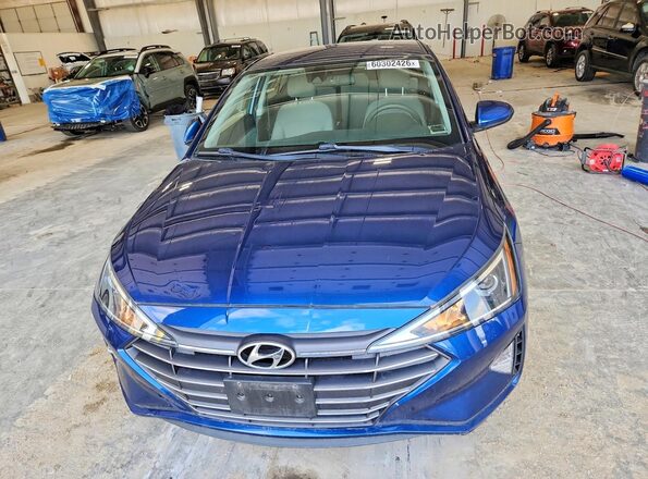 5NPD84LF5KH491575 2019 HYUNDAI ELANTRA Blue წინა ხედი