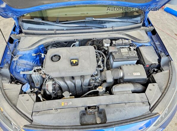 5NPD84LF5KH491575 2019 HYUNDAI ELANTRA Blue უკანა სალონის ხედი
