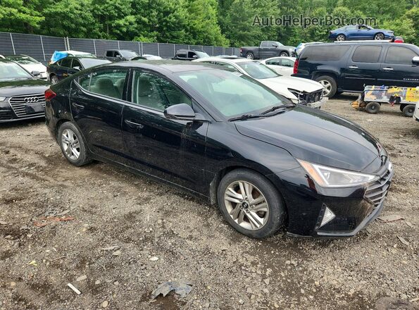 5NPD84LF5KH494962 2019 HYUNDAI ELANTRA Черный Передняя правая четверть