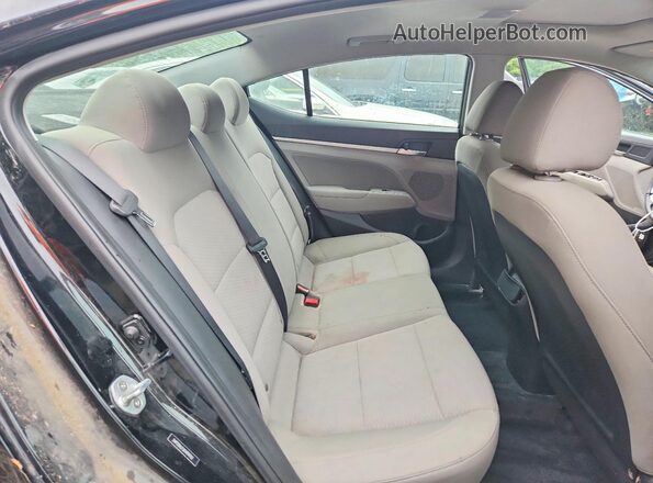 5NPD84LF5KH494962 2019 HYUNDAI ELANTRA Черный Вид задних сидений