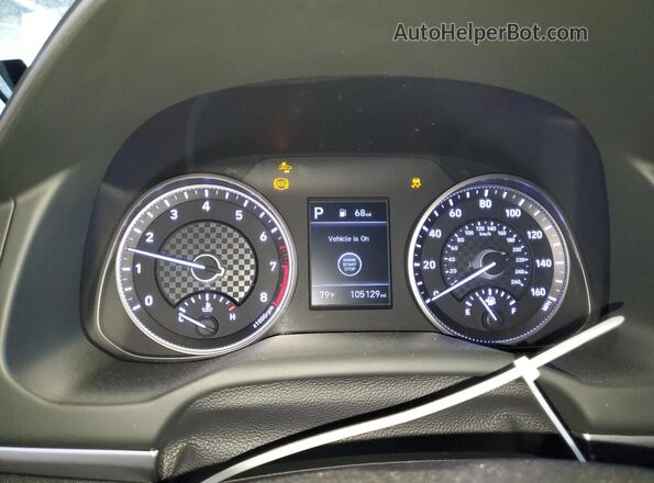 5NPD84LF5LH509932 2020 HYUNDAI ELANTRA Gray ხელსაწყოთა პანელის ხედი