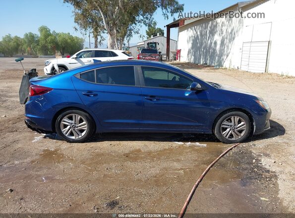 5NPD84LF5LH514550 2020 HYUNDAI ELANTRA Blue Rear interior view