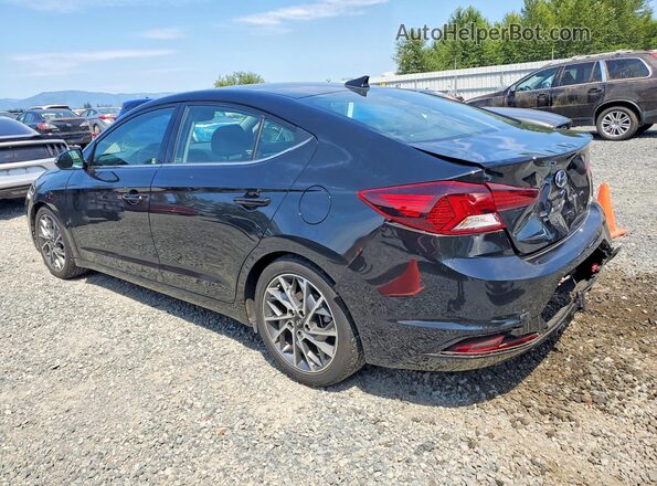 5NPD84LF5LH519652 2020 HYUNDAI ELANTRA Black Tył lewy