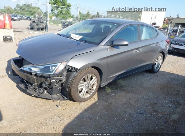 5NPD84LF5LH527220 2020 HYUNDAI ELANTRA Gray წინა მარცხენა ხედი სამი მეოთხედიდან