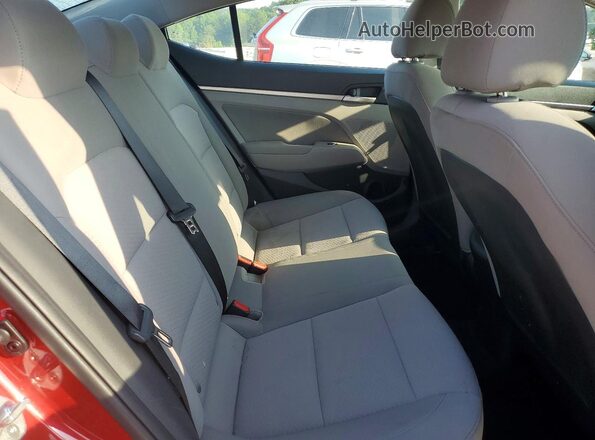 5NPD84LF5LH538492 2020 HYUNDAI ELANTRA Red უკანა სავარძლების ხედი