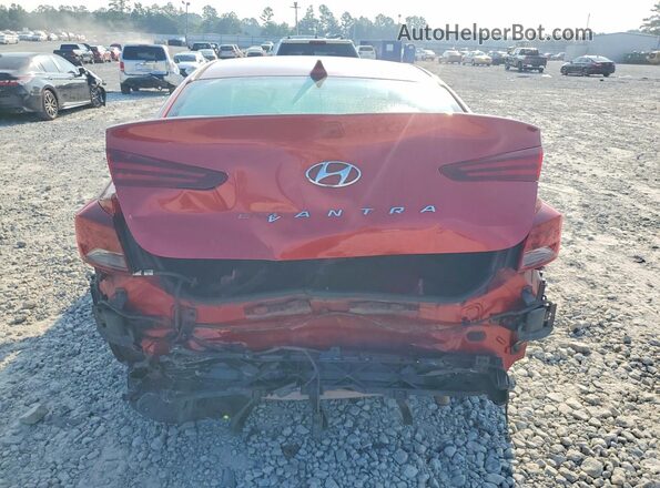 5NPD84LF5LH538492 2020 HYUNDAI ELANTRA Red უკანა ხედი