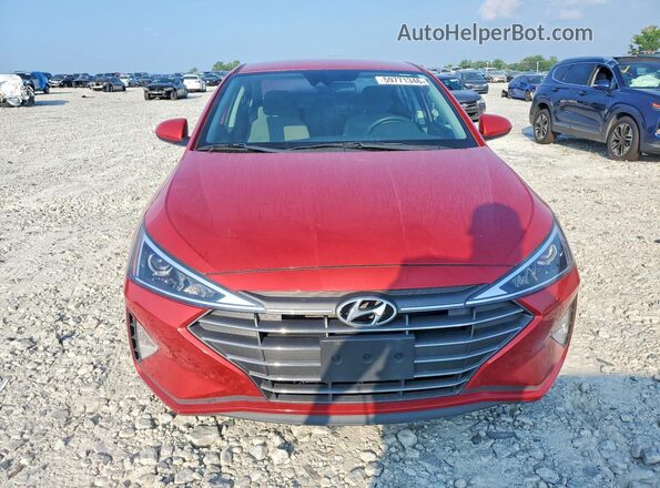 5NPD84LF5LH538492 2020 HYUNDAI ELANTRA Red წინა ხედი