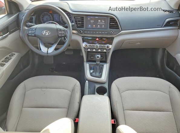 5NPD84LF5LH538492 2020 HYUNDAI ELANTRA Red წინა პანელის ხედი