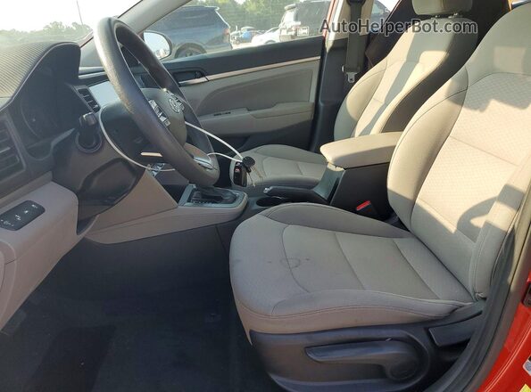 5NPD84LF5LH538492 2020 HYUNDAI ELANTRA Red წინა სალონის ხედი