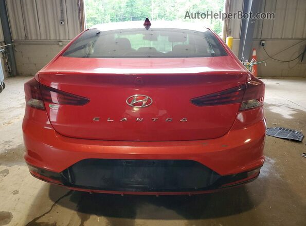 5NPD84LF5LH557401 2020 HYUNDAI ELANTRA Red Հետևի տեսք