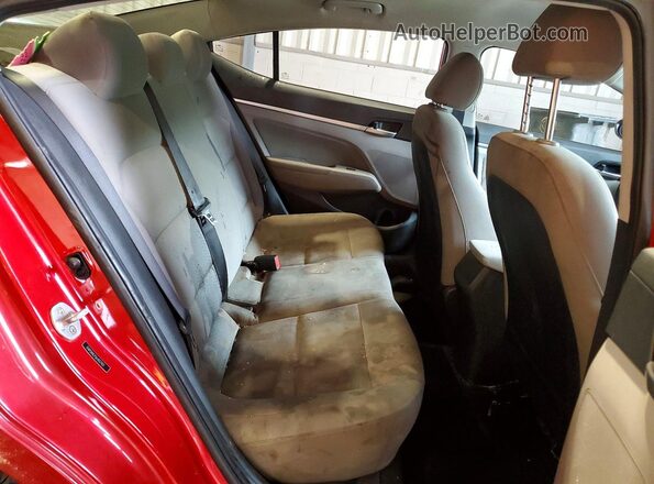 5NPD84LF5LH557401 2020 HYUNDAI ELANTRA Red Հետևի նստատեղերի տեսք