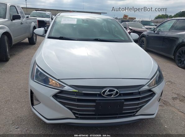 5NPD84LF5LH574201 2020 HYUNDAI ELANTRA White Вид щитка приладів