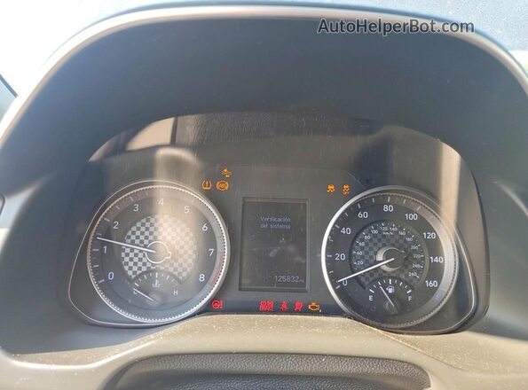 5NPD84LF5LH578555 2020 HYUNDAI ELANTRA Blue Вид щитка приладів