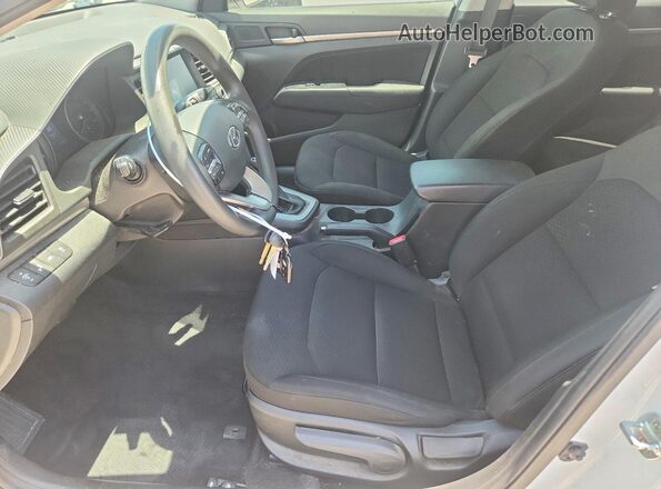 5NPD84LF5LH584095 2020 HYUNDAI ELANTRA White Widok wnętrza z przodu