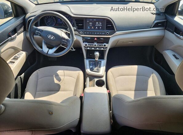 5NPD84LF5LH586770 2020 HYUNDAI ELANTRA Серый Вид панели приборов