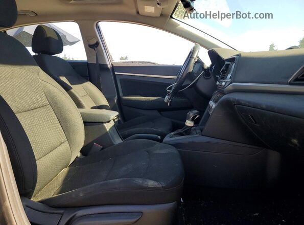 5NPD84LF5LH599356 2020 HYUNDAI ELANTRA Charcoal Front interior view