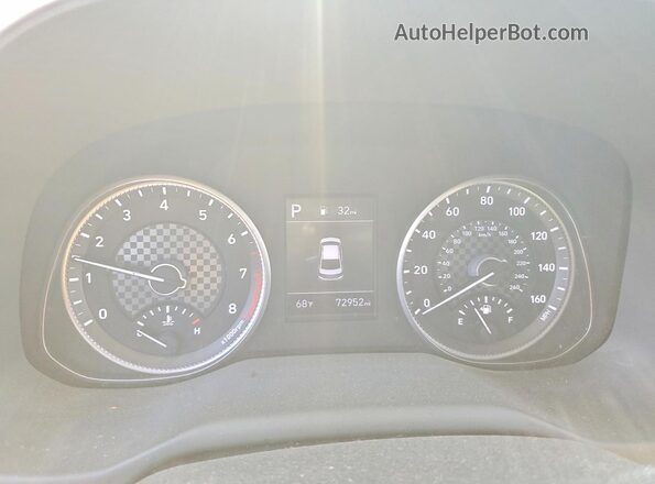 5NPD84LF5LH599356 2020 HYUNDAI ELANTRA Charcoal Instrument cluster view