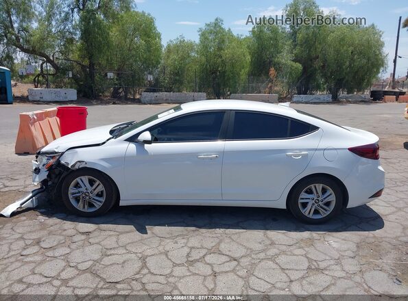 5NPD84LF5LH600005 2020 HYUNDAI ELANTRA Белый Вид задней части салона